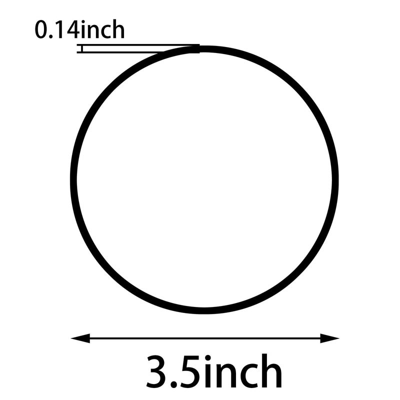 MEETOOT 3pcs O-Ring for Reverse Osmosis 10" Water Filter Housings Black Rubber O-Ring - Image 3